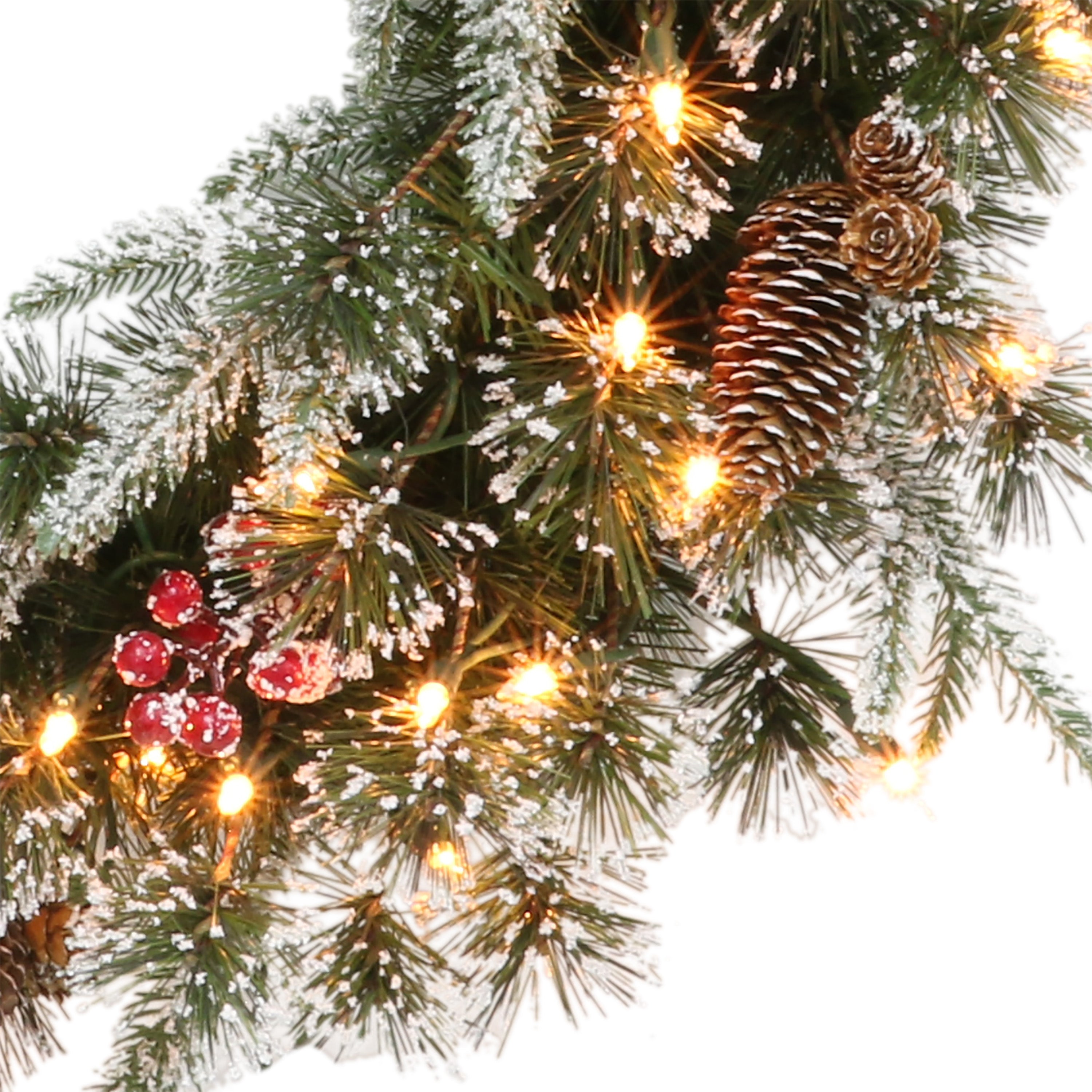 Pre-Lit 9' x 10" Decorated Christmas Garland